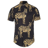 Mr.1991INC Palace Golden Flowers Shirts Men 3d Shirts Short Sleeve Summer Brand Shirts Fashion Tops