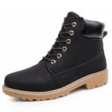 Tangnest Men Martin Boots 2017 Autumn New Ankle Boots British Style High Top Shoes Man Camouflage Flats Plus Size 39-46 XWX4234