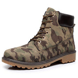 Tangnest Men Martin Boots 2017 Autumn New Ankle Boots British Style High Top Shoes Man Camouflage Flats Plus Size 39-46 XWX4234