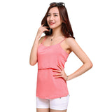 Cotton Clothes for Pregnant Women Maternity Sleeveless Nursing Tops Summer Tank Tees Breast Feeding Pregnancy Clothes