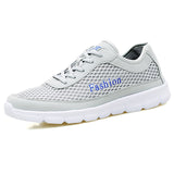 Tangnest Men Mesh Shoes For 2017 Summer Lace Up Casual Shoes Man Breathable Network Flats Man Soft Shoes Big Size 38~48 XMR2514