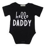 2017 Newborn Baby Romper Letter Prints O-neck Short Sleeve baby unisex Rompers Jumpsuit Casual Outdoor wear Outfit one size