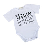 2017 newborn baby clothes Infant Baby Cool Boys Short Sleeve Letter Print O-Neck comfortable Cotton Jumpsuit Clothes