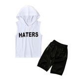 Summer Casual 2017 Infant Cotton Suits Baby Baby Girls Clothing Set Toddler Kids Baby Boys Tops Hoodie T-shirt+ Shorts Pants