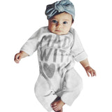 2017 New Fashion Baby Romper Clothing Body Suit Newborn Long Sleeve Kids Boys Girls Letter Rompers Baby Clothes Roupa Infantil