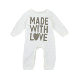 2017 New Fashion Baby Romper Clothing Body Suit Newborn Long Sleeve Kids Boys Girls Letter Rompers Baby Clothes Roupa Infantil