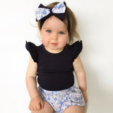 Newborn Infant Baby Girls Ruffles Sleeve Romper Playsuit Clothes Outfits Clothes