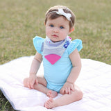 Newborn Infant Baby Girls Ruffles Sleeve Romper Playsuit Clothes Outfits Clothes
