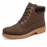 Tangnest Men Martin Boots 2017 Autumn New Ankle Boots British Style High Top Shoes Man Camouflage Flats Plus Size 39-46 XWX4234