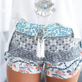 2016 Summer Fashion Floral Female Shorts Women Plus Size Casual High Waist shorts Printing Loose High Quality #LSW