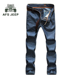 AFS JEEP 2017 new Spring Autumn jeans men brand clothing male black denim pants top quality casual denim trousers 70z