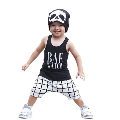 2pcs Toddler Infant Baby Boy T-shirt Tops+ Shorts Pants Outfit Clothes boys clothes Set Summer 2017 drop shipping