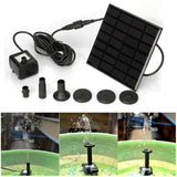 Outdoor Solar Powered Bird Bath Water Fountain Pump For Pool Garden Aquarium