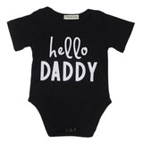 2017 Newborn Baby Romper Letter Prints O-neck Short Sleeve baby unisex Rompers Jumpsuit Casual Outdoor wear Outfit one size