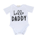 2017 Newborn Baby Romper Letter Prints O-neck Short Sleeve baby unisex Rompers Jumpsuit Casual Outdoor wear Outfit one size