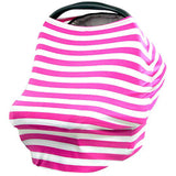Baby Car Seat Cover Canopy Nursing Cover Multi-Use Stretchy Infinity Scarf Breastfeeding Shopping Cart Cover High Chair Cover