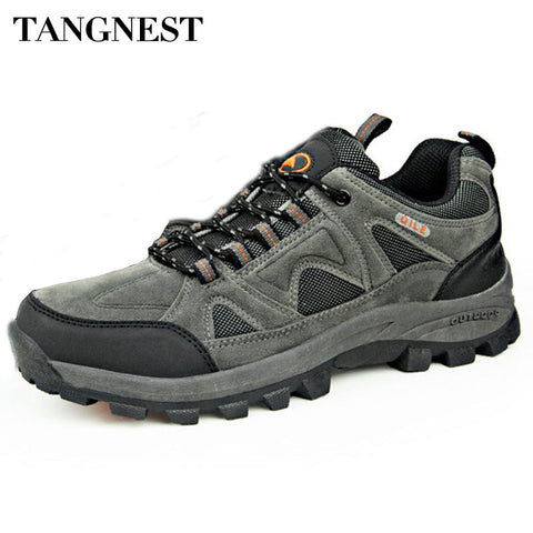 Tangnest  Autumn Men Boots 2018 New Breathable Couple Shoes Male  Casual Waterproof Non-Slip Shoes Man Big Size 36~45 XYD024