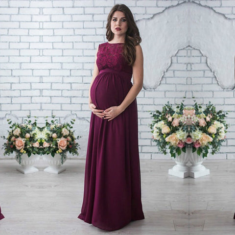 Bear Leader Maternity Dress 2018 New Spring Maternity Party Dress Maternity Dress Solid High Split Design For Graceful Mom