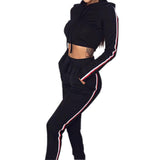 Fashion Women Tracksuit Casual Costumes Hooded Sweatshirt Pants Sets Casual Pullover Autumn Winter Women's Suits Two Piece Set