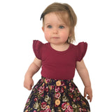 Newborn Infant Baby Girls Ruffles Sleeve Romper Playsuit Clothes Outfits Clothes