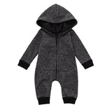 Newborn Infant Baby Boys Girls Romper Hooded Jumpsuit Bodysuit Clothes Outfit