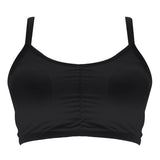Pregnant Women Adjustable Bra Hollow Out Padded Cotton Stripe Wireless Elastic Underwear Strap Bras