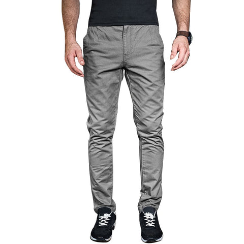 MK 2018 Spring Summer Men's Pants Fashion Solid Color Gray Blue Drawstring Trousers Male Cargo Joggers Pants