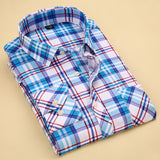 FAVOCENT brand 2018 new Fashion plaid long-sleeved shirts men casual slim fit shirts for mens checked shirts social long shirts