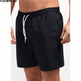 INCERUN Summer Men's Quick Dry Shorts 5XL 2018 Casual Men Beach Shorts Breathable Trouser Male Shorts Brand bermuda masculina