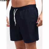 INCERUN Summer Men's Quick Dry Shorts 5XL 2018 Casual Men Beach Shorts Breathable Trouser Male Shorts Brand bermuda masculina