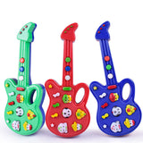Super Hot Sale Children Baby Kids Guitar Toys Nursery Rhyme Wisdom Development Simulation Music Plastic Guitar Best Gift
